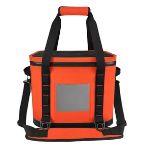 Waterproof Orange Outdoor TPU Cooler Bag Lunch Wind Cooler Bag Cute Insulated Thermal Cooler Tote Bag