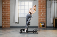 BNcompany SDQ-001 Machine à Squat 3-en-1 en Acier avec Barre de Pompes, Équipement de Musculation des Jambes pour la Maison, 8,14 kg