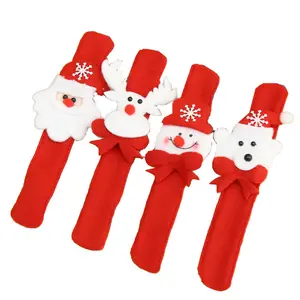 Wholesale Stock Red Christmas Snap Bands wristband for promotion