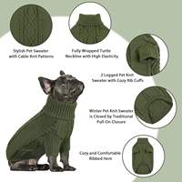 Abrigos para Mascotas de Mezcla de Algodón Suave, Suéteres Clásicos de Punto para Perros Pequeños y Gatos, Ajuste Cómodo para Todas las Estaciones