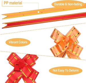 Colorart Factory Nœuds à tirer en ruban papillon pour emballage cadeau de festival, décoration de fête et de Noël - Product Image 5
