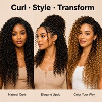 Vente directe usine : Cheveux humains vierges 100% naturels, bouclés crépus, en vrac pour tresses au crochet, ondulations profondes effet eau