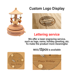 <span class=keywords><strong>Carillon</strong></span> in Legno dell'Arco di Trionfo Classico con Auto Rotante Funzionale, Regalo con Funzione Musicale - Product Image 3