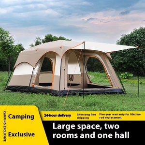 Hai phòng một hội trường di động gấp lều không gian lớn kim loại đồ gỗ ngoài trời Kem chống nắng & không ướt cho cắm trại công viên & Dã Ngoại - Product Image 4