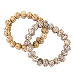 Bodhi <b>Beads</b> <b>Bracelet</b> Natural Wood Ball Shape Unisex Jewelry Traditional Chinese Style Collectible Handmade <b>Bracelet</b> - Product Image 2