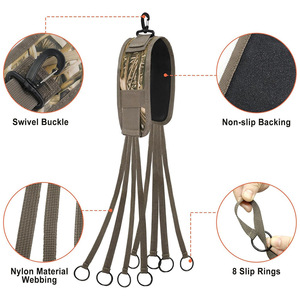 Correa de Nylon Impermeable con 8 Anillas para Colgar Equipo de Exterior, Organizador de Equipo para Camping, Pesca y Escalada, para Todas las Estaciones - Product Image 3
