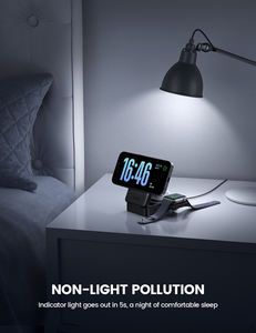 Support de <span class=keywords><strong>chargeur</strong></span> sans fil magnétique Lamicall T10 3 en 1 Station de charge rapide pour téléphone portable Montre intelligente Support pour écouteurs T7 - Product Image 6