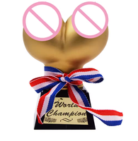 Novedad despedida de soltera Sexy fiesta pene pecho trofeo gallina noche juego juguetes para boda novia para ser fiesta decoración regalos de cumpleaños