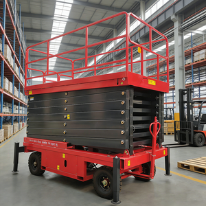 Platform Kerja Udara Bergerak JTGZ Electric 4-14m, Tipe Gunting, Crawler, Self-propelled, Bahan Stainless Steel - Product Image 6