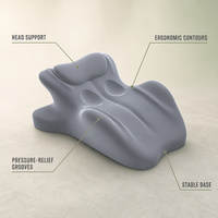 Coussin compensé ergonomique en mousse à mémoire de forme pour le sommeil sur le ventre, idéal pour le dropshipping, faible MOQ, expédition rapide, emballage personnalisé