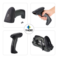 Escáner de Código de Barras Industrial Portátil Resistente a Caídas de 3m, con Protección de Goma, Inalámbrico, Lector de Código de Barras 2D, Venta Directa de Fábrica