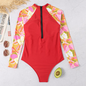 2026 <strong>Hot</strong> Sexy <strong>Girl</strong> Wallpaper <strong>Bikini</strong> One Piece Swimsuit Feminine Athletic High Waist <strong>Tight</strong> Long Sleeve Printed Fitness Swimwear - Product Image 4