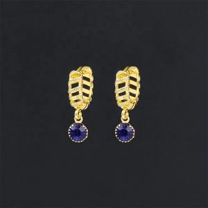 Direct Fasctory Wholesale 24K Brass <b>Women</b> Jewelry <b>Earrings</b> <b>Small</b> Zircon Huggies <b>Earrings</b> Gold Filled - Product Image 4