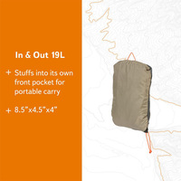 Sac à dos extérieur étanche 19L pour la randonnée sportive sac à dos pliable pour l'escalade et le camping