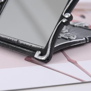 Specchio Pieghevole in Plastica e Alluminio Stile <span class=keywords><strong>Serie</strong></span> <span class=keywords><strong>Anna</strong></span> con Fiore Rosa, Modello Piccolo di Alta Gamma per Cosmetici, Regalo Promozionale SD7307 - Product Image 4