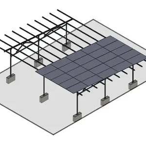 SunRack Concrete Based Ground Mounting Sun Shed Solar Mount for Home Garden or Balcony