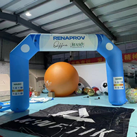 Arche gonflable personnalisée pour compétitions sportives, événements publicitaires et promotion de camping avec affichage du logo