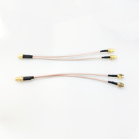 Câble d'extension coaxial RG316 50 Ohms avec connecteur femelle SMA vers double connecteur mâle SMA 2 voies pour routeur WiFi mobile 4G LTE