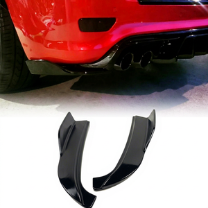 Para Jeep Grand Cherokee SRT SRT8 WK2 2011-2022, un par de protectores laterales del parachoques trasero, difusores, alerones, labio de alerón, negro brillante - Product Image 1