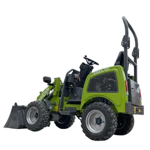 EVERUN EREL05 CE 500kg Garden Multifunctionality Articulate Small Wheel Loader For Sale Electric Mini Loader For Sale