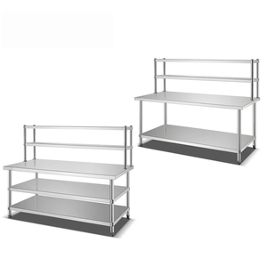 Tavolo <span class=keywords><strong>da</strong></span> <span class=keywords><strong>Cucina</strong></span> in Acciaio Inox 304 Spessore 1,0mm Banco di Preparazione Alimenti con Ripiano Inferiore Attrezzatura <span class=keywords><strong>da</strong></span> <span class=keywords><strong>Cucina</strong></span> Diretta dalla <span class=keywords><strong>Fabbrica</strong></span> - Product Image 2