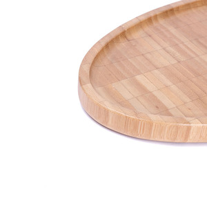 Japanese-style bamboo <b>dinner</b> plate, bread plate, oval bamboo cake <b>tray</b>, fruit and tea <b>tray</b>, snack and coffee <b>tray</b>. - Product Image 4