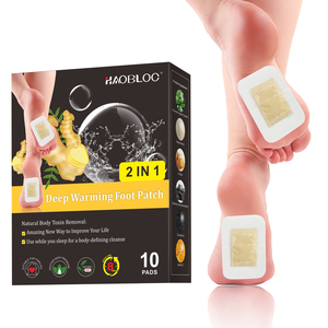 HAOBLOC Plester Herbal Jahe untuk Detoksifikasi Kaki, Pengalaman Spa di Rumah, Lebih Unggul daripada Rendaman Kaki Tradisional, Bersertifikat ISO - Product Image 1