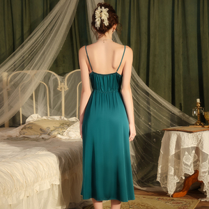 Nuova Moda Estiva <span class=keywords><strong>Camicia</strong></span> <span class=keywords><strong>da</strong></span> <span class=keywords><strong>Notte</strong></span> Lunga in Raso di <span class=keywords><strong>Seta</strong></span> con Bordo in Pizzo Snellente per <span class=keywords><strong>Donna</strong></span> Z4568 e Vestaglia Kimono con Cintura Abbigliamento <span class=keywords><strong>da</strong></span> Casa - Product Image 6