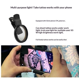 Luz <span class=keywords><strong>para</strong></span> Tatuajes y Maquillaje con Filtros CPL LED <span class=keywords><strong>para</strong></span> Grabación de Videos y Selfies, 144 Luces LED Controlables por Control Remoto - Product Image 3