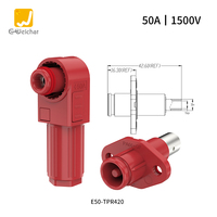 Connecteur industriel étanche IP67 mâle-femelle enfichable haute intensité 50-350A 1500V pour système photovoltaïque à énergie nouvelle