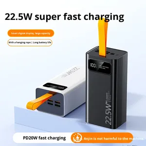 พาวเวอร์แบงค์พลาสติกแบบชาร์จเร็วพิเศษ 22.5W ข้ามพรมแดนรุ่นใหม่ ความจุขนาดใหญ่พิเศษ <span class=keywords><strong>50000</strong></span> มิลลิแอมป์ แบตเตอรี่ลิเธียมโพลิเมอร์ พร้อมช่องเสียบไมโครยูเอสบี - Product Image 3