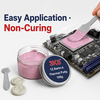 Mastic thermique silicone haute température pour GPU VGA IC – Remplacement rapide du pad thermique pour un refroidissement optimal