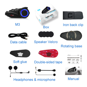 <span class=keywords><strong>Casque</strong></span> de <span class=keywords><strong>moto</strong></span> MAXTO M3 <span class=keywords><strong>Mini</strong></span> Slim en silicone <span class=keywords><strong>pour</strong></span> interphone, partage de musique, appels mains libres, étanche, 270H en veille - Product Image 6
