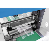 Skywin hogesnelheidsautomatische wikkel-, lijm-, etiketteer-, vul- en verpakkingsmachine voor film-, kussen-, en biscuitverpakkingen in plastic zakjes