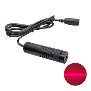 16X60mm 650nm 30mW 50mW 100mW 200mW Focus externe rouge une ligne lentille en verre Module Laser une ligne positionnement marqueur de ligne Laser - Product Image 1