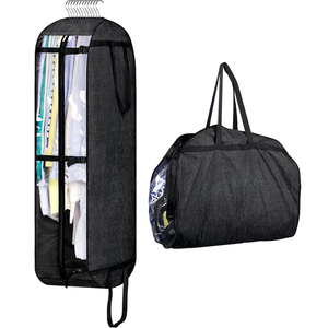 <span class=keywords><strong>Housse</strong></span> de vêtement imperméable en polyester avec fermetures éclair, réutilisable, anti-plis, anti-poussière, résistante à l'usure, pour costumes et vêtements de voyage - Product Image 1