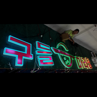 Lettres Xingdao en aluminium pour publicité d'intérieur personnalisée Logo LED ACryl pour décorations de barres de fête d'anniversaire pour magasins de vente au détail au bureau