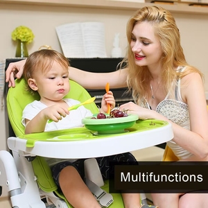 Faltbarer Tragbarer Baby-Hochstuhl 3-in-1 Höhenverstellbarer Kinder-Ess- und Fütterungsstuhl Leichtgewichtig Multifunktional - Product Image 4