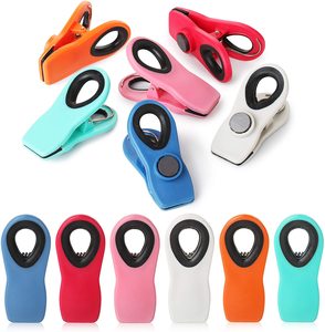 Kitchen gadget food bag clip plastic bag clips Magnetic Chip Clips for snack Bags