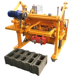 Machine de fabrication de petits blocs creux générateur diesel manuel QT40-3a machine à briques pondeuses