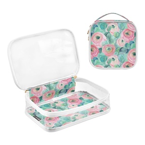 Bolsa de Aseo Transparente Personalizada de PVC, Bolsa de Maquillaje Impermeable de Plástico para Viaje - Product Image 2