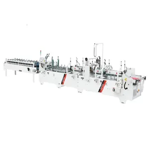 [] Carpeta completamente automática de alta velocidad Guler Cartón Caja de línea recta Máquina encoladora plegable para caja de cartón - Product Image 1