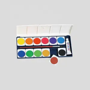 AUREUO 12 Farben 30 X4mm Studio Grade Multi color Umwelt freundliches Custom Water color Tablets Set