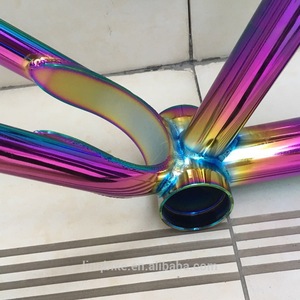 26 "La cromoly tierra saltar bicicleta marco Marco de <span class=keywords><strong>aceite</strong></span> colorido Arco Iris marco - Product Image 5