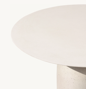 Moderno de lujo para todo tipo de clima Patio Jardín Hotel Piscina Sofá Set Ocio al aire libre Muebles impermeables Mesa de comedor redonda de hormigón - Product Image 2