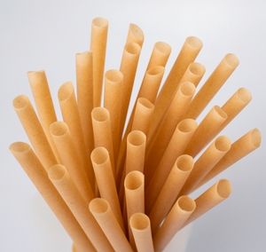 Pailles en canne à sucre jetables à base végétale de 6 mm, 8 mm, 12 mm avec logo personnalisé, certifiées BPI, pour les fêtes - Product Image 4