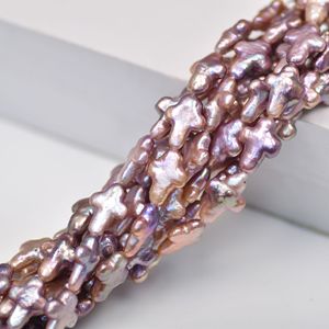 Nuevo Material de Perla Barroca en Forma de Cruz de 11*15mm, Natural, con Fuerte Brillo, Semi-Acabado, para Accesorios de Joyería DIY - Product Image 2