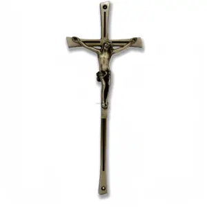 Acessórios para caixões funerários, fornecedor de plástico, cruz de Cristo, cruz de Jesus e crucifixo