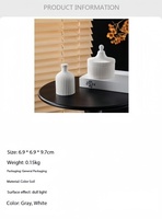 Vente en gros de contenants en céramique blanche les plus vendus Diffuseur d'huiles essentielles Diffuseur en céramique 180ml Ensemble de diffuseurs à roseaux de luxe