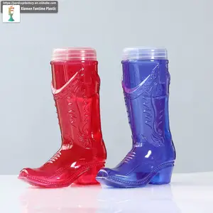 แก้วเบียร์พลาสติกรูปรองเท้าคาวบอยมีหูจับ - Product Image 1